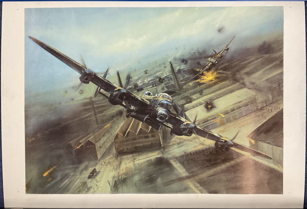 Lot 177: WW2 Colour Print - The Augsburg Raid, by...