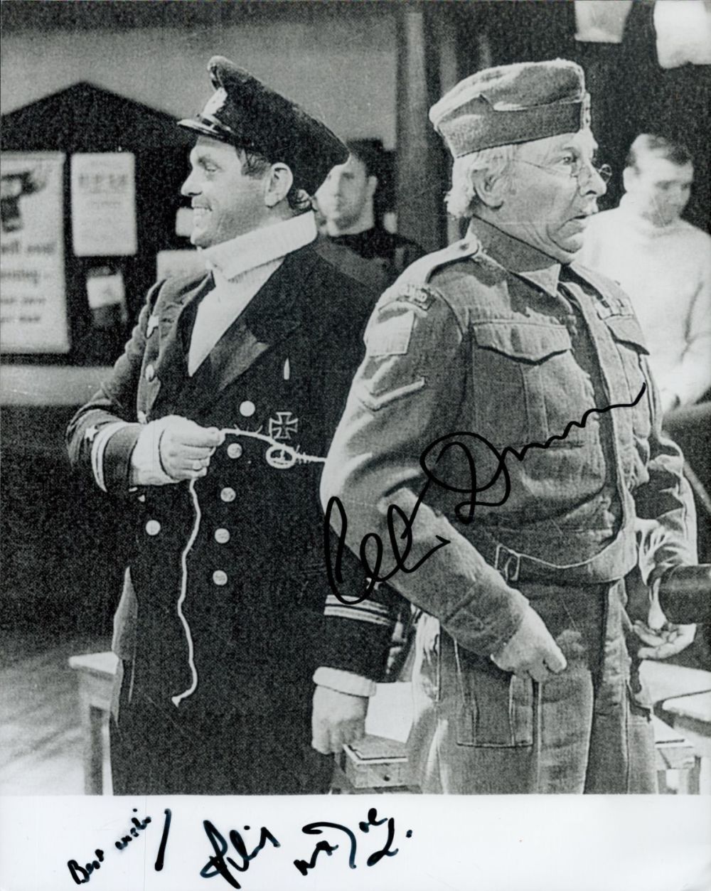 Lot 182: Clive Dunn and Philip Madoc signed Dads Army...