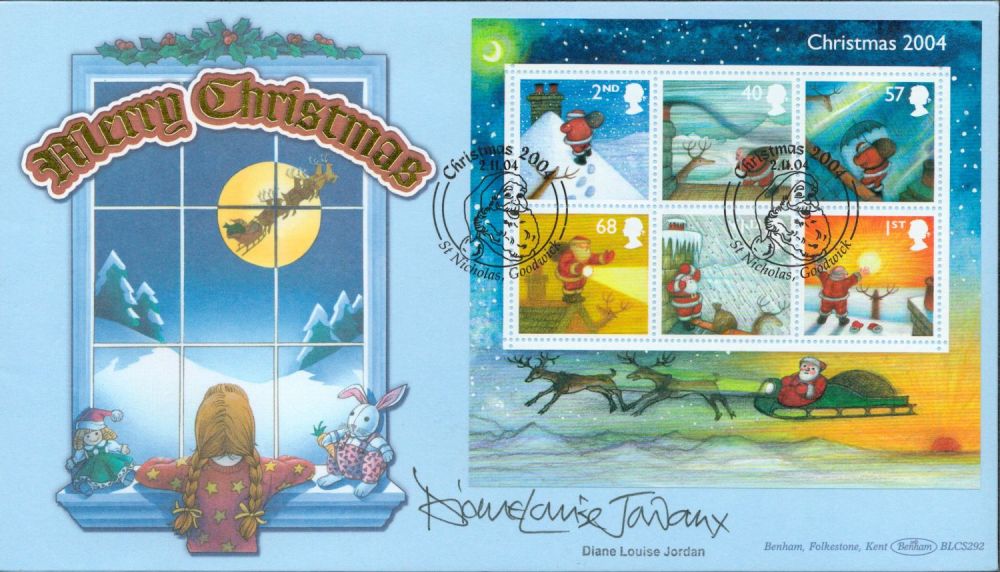 Lot 270: Diane Louise Jordan signed Christmas 2004 FDC. 2nd...
