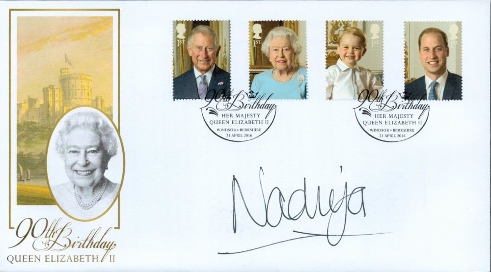 Lot 271: Nadiya Hussain signed 90th Birthday Queen Elizabeth II...