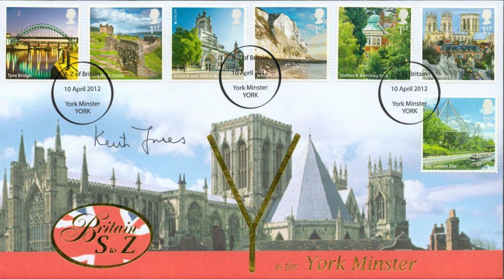 Lot 275: Keith Jones signed York Minster FDC. 10th April...