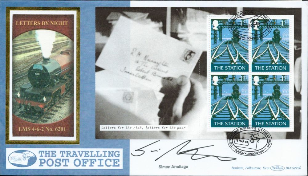 Lot 279: Simon Armitage signed The Travelling Post Office FDC....