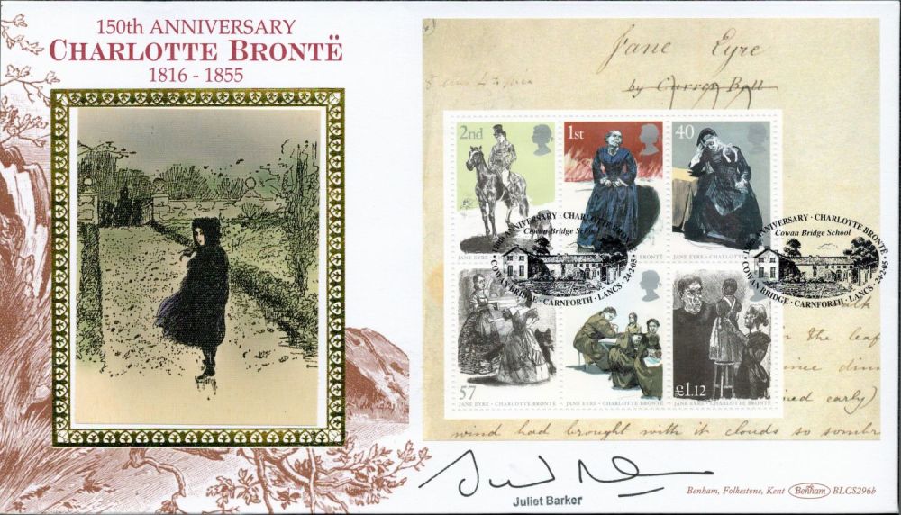 Lot 281: Juliet Barker signed 150th Anniversary Charlotte Bronte 1816-1855...