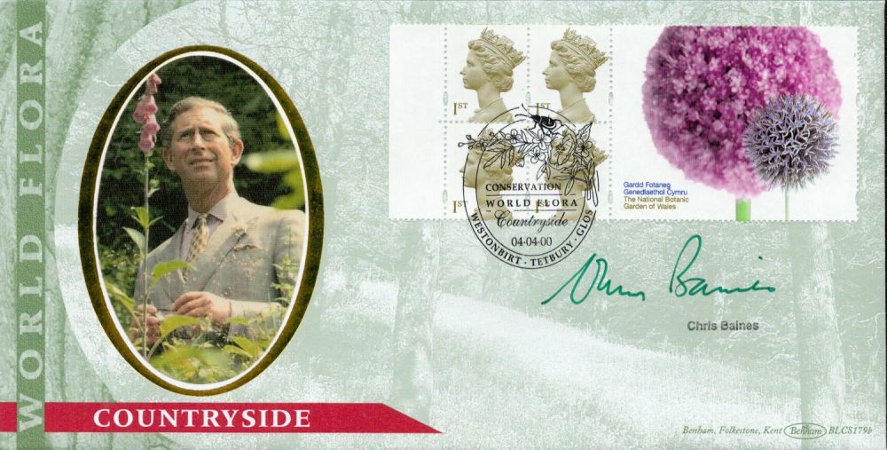 Lot 287: Chris Baines signed World Flora countryside FDC. 4th...