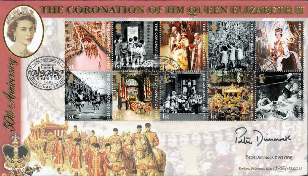 Lot 294: Peter Dimmock CVO OBE signed The Coronation of...