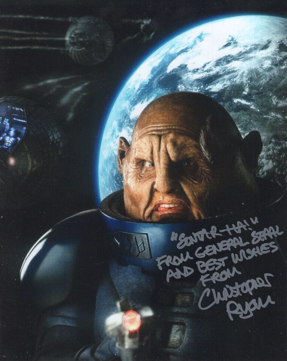 Lot 336: Doctor Who 8x10 photo signed by actor Christopher...