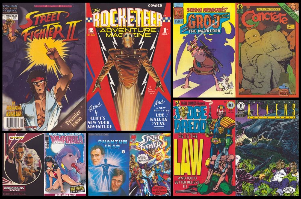 Lot 57: Comic collection 10 assorted vintage titles includes Eagle...