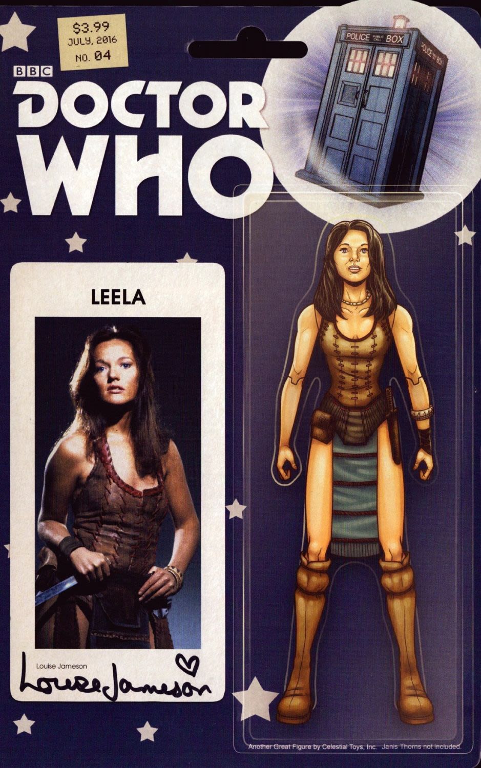 Lot 66: Louise Jameson signed BBC Doctor Who comic #4...
