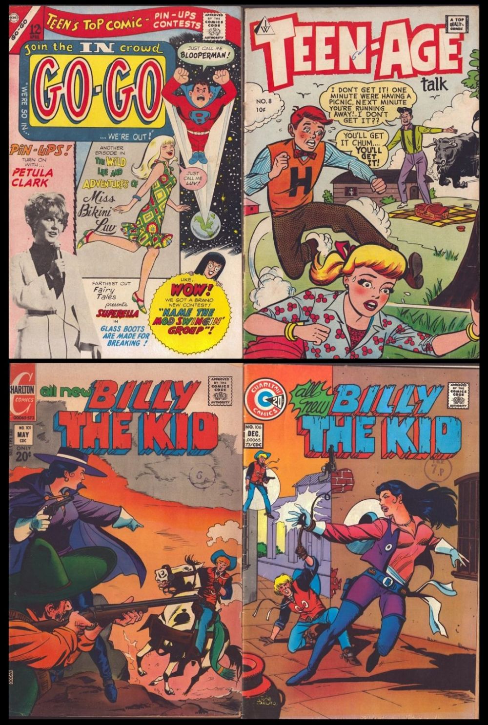Lot 162: Collection of 4 assorted comics including Teen-Age talk...