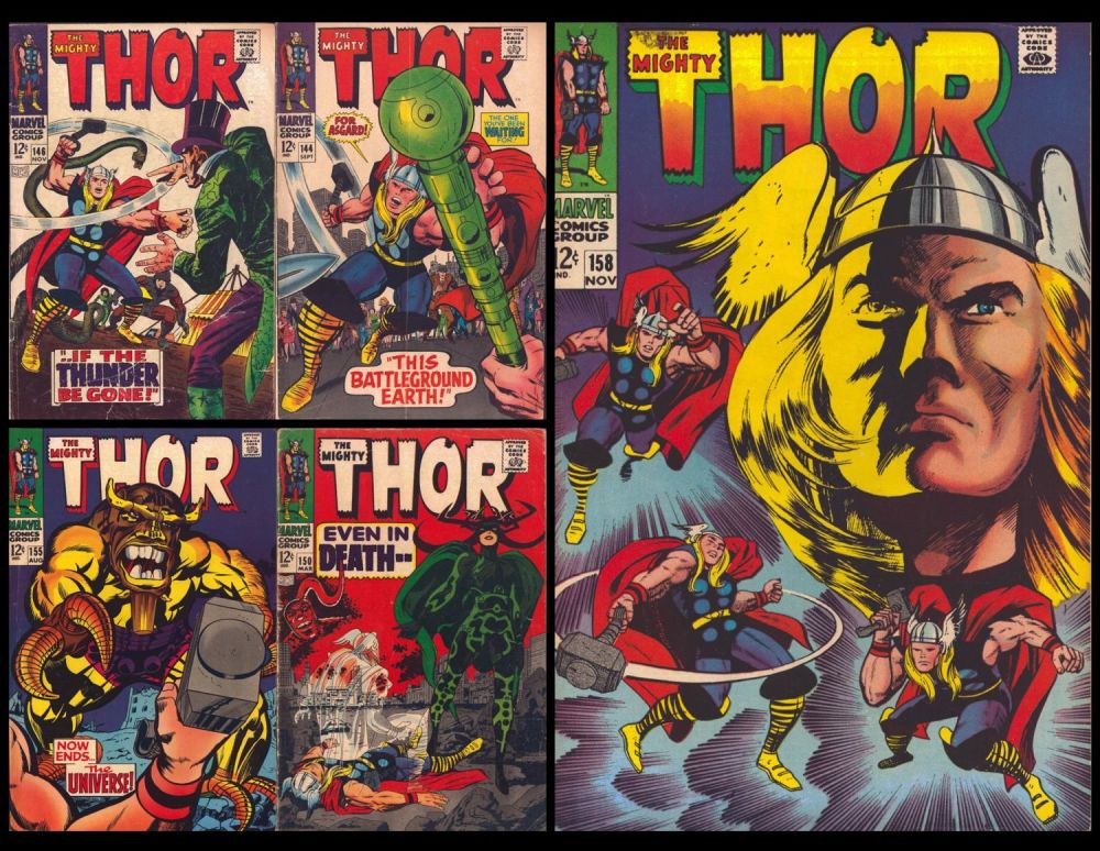 Lot 172: Marvel Comics collection of 5 Thor comics Vol.1...