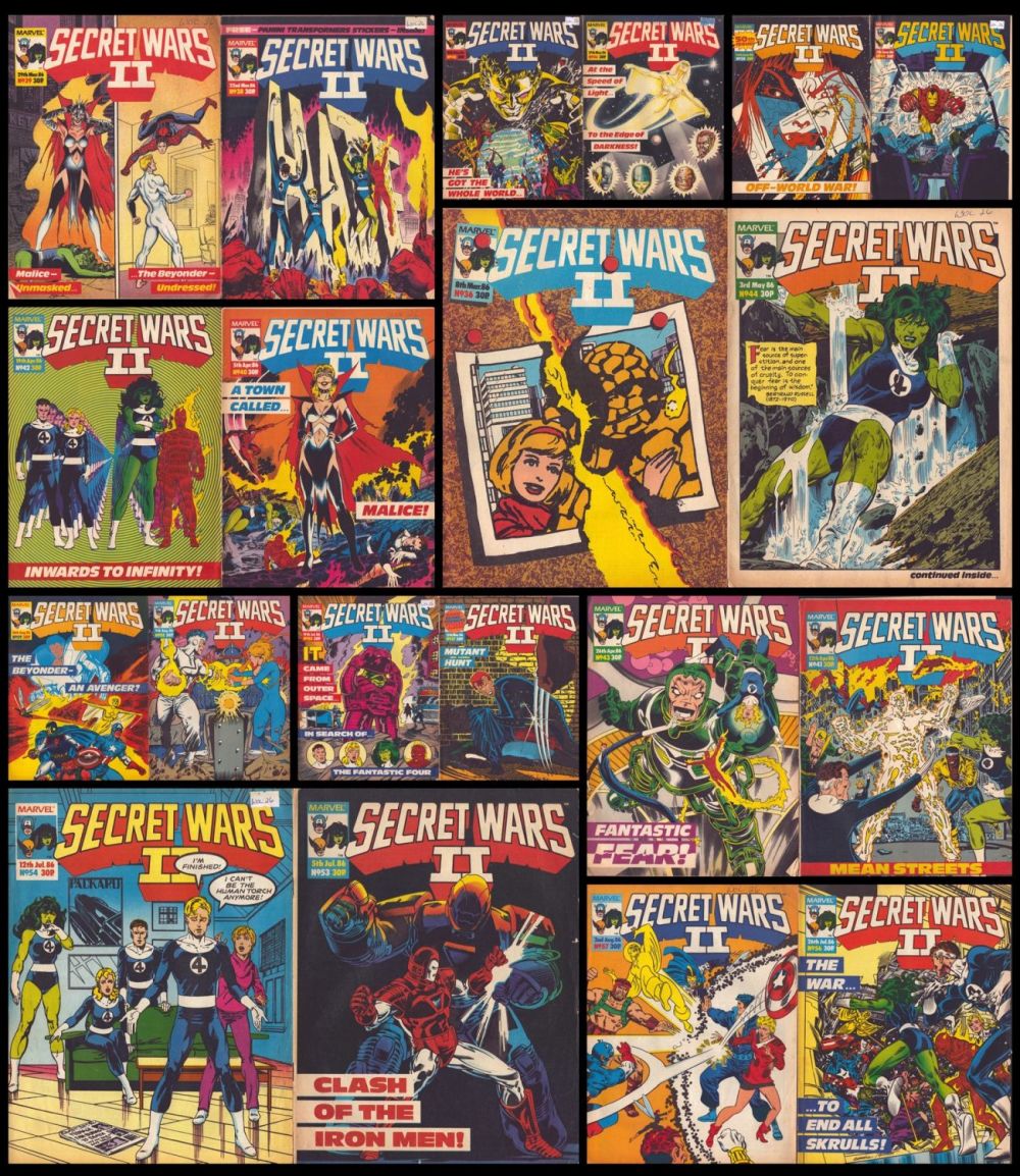 Lot 225: Collection of 20 Marvel Comics Secret Wars II...