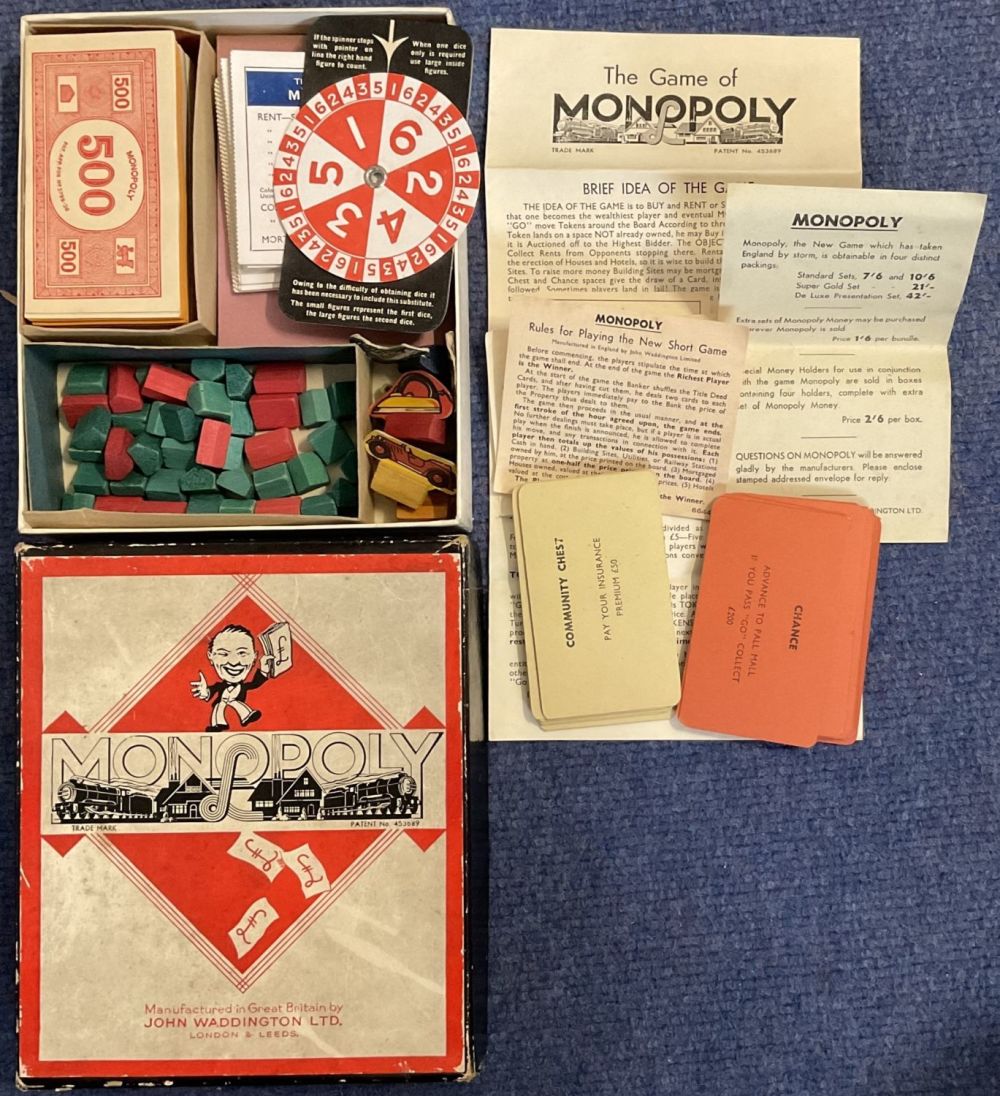 Lot 243: Monopoly by John Waddington Ltd (Early Vintage) for...