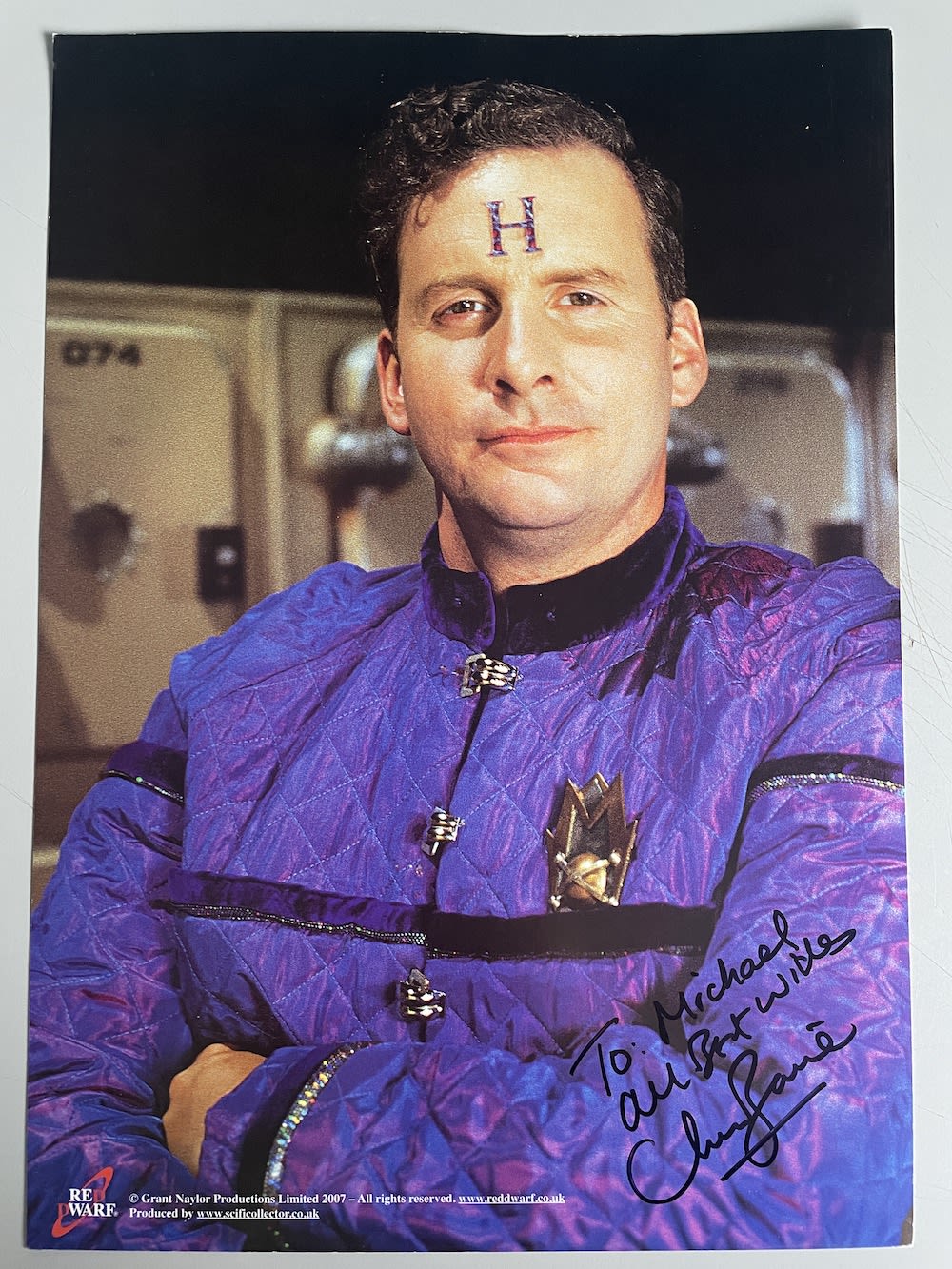 Lot 78: Chris Barrie Red Dwarf Cast Member 12x8 inch...