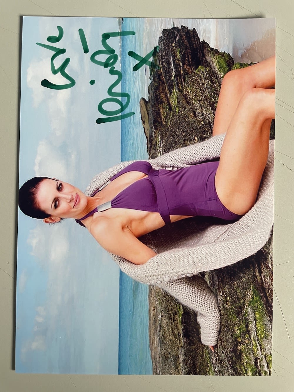 Lot 108: Kirsty Gallagher Sky Sports TV Presenter 7x5 inch...