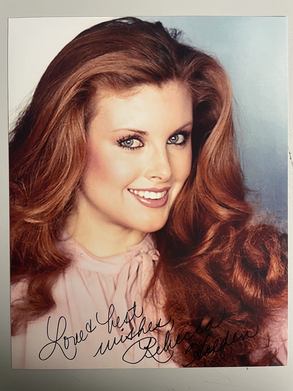 Lot 114: Rebecca Holden Knight Rider Actress 10x8 inch signed...