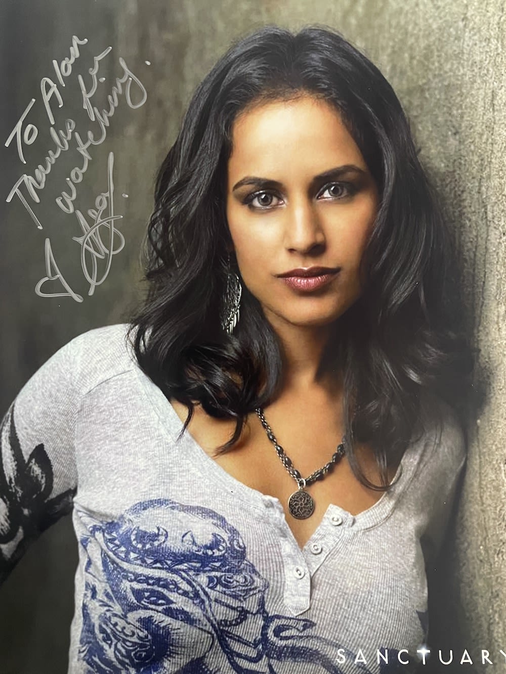 Lot 116: Agam Darshi Popular Actress Sanctuary 10x8 inch signed...