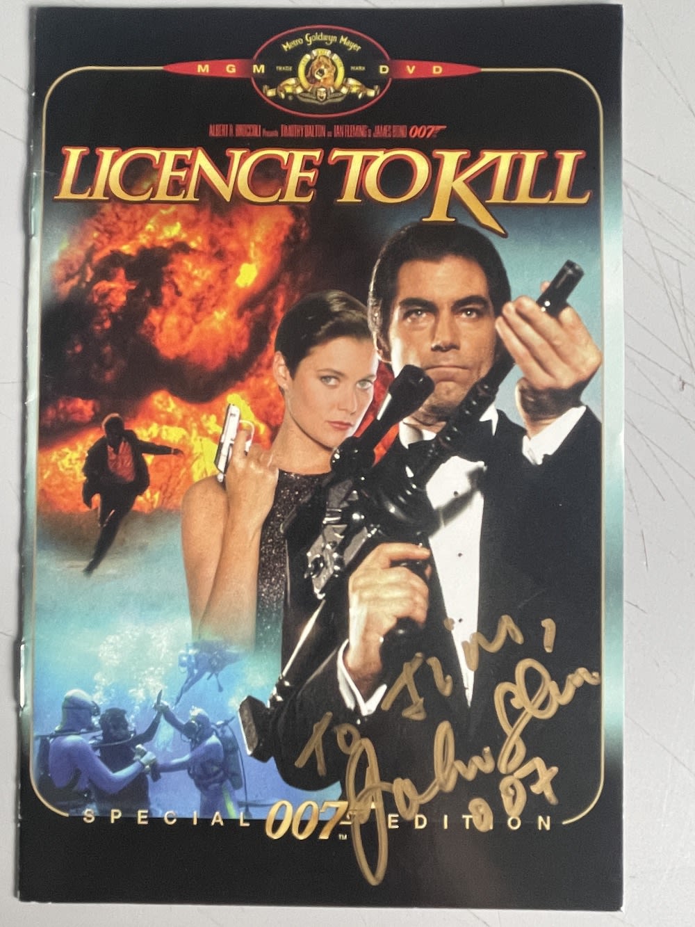 Lot 144: John Glen James Bond Film Director Signed DVD...