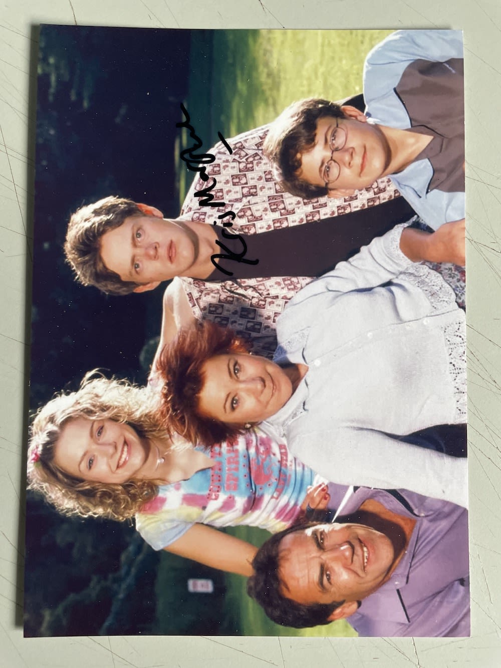 Lot 152: Kris Marshall Popular Actor My Family 7x5 inch...