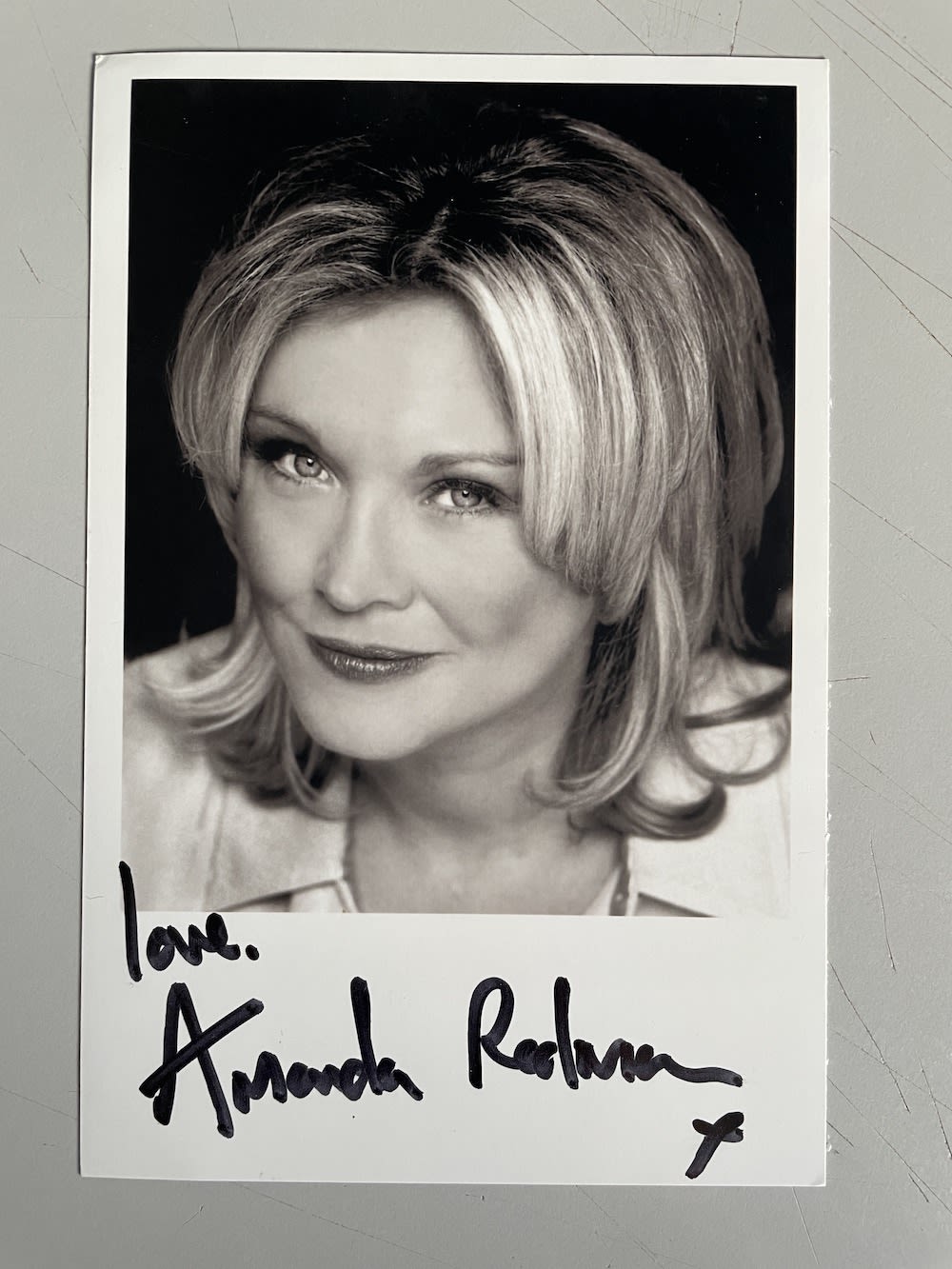 Lot 158: Amanda Redman Good Karma Hospital Actress 6x4 inch...