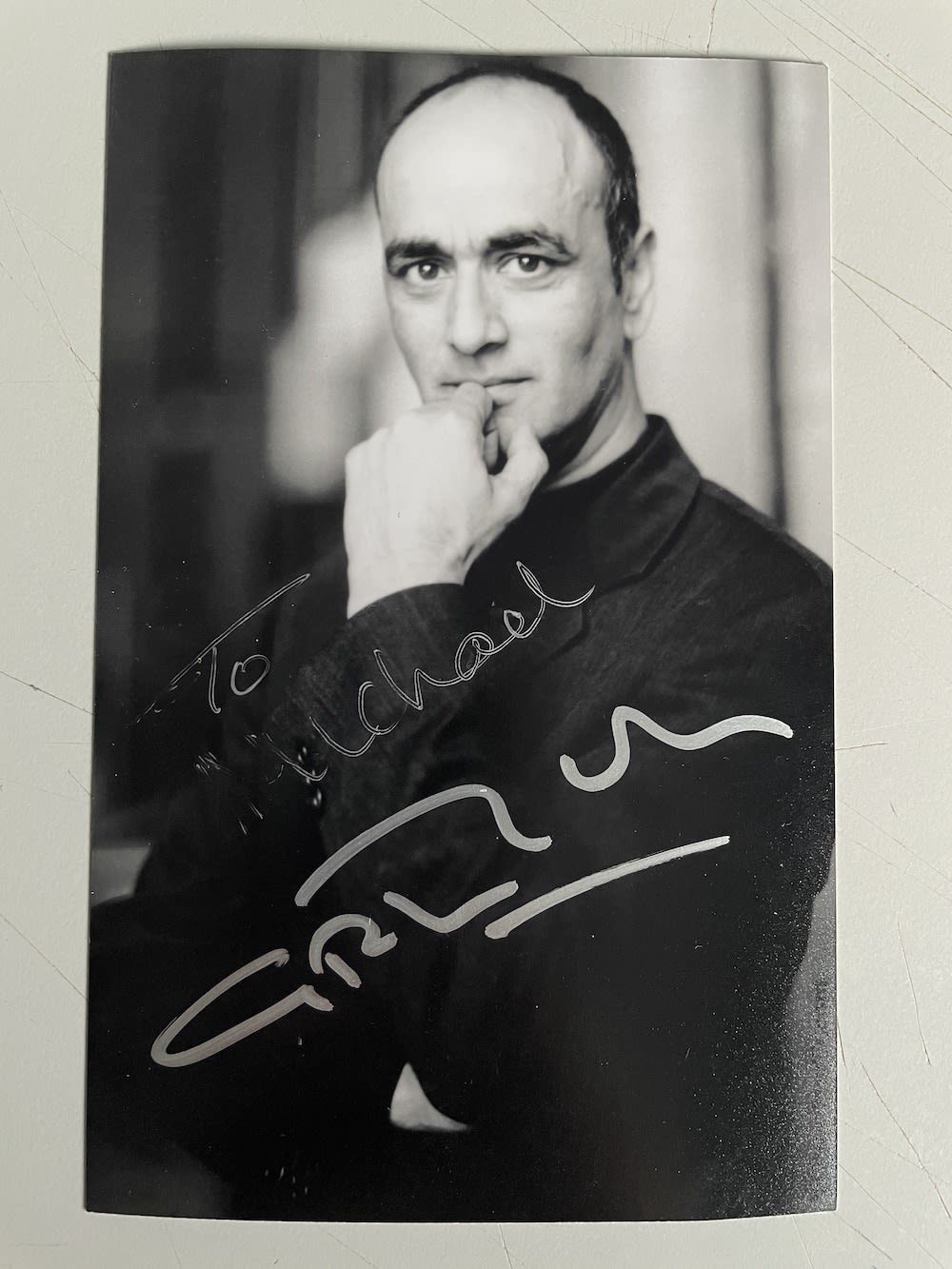 Lot 159: Art Malik James Bond Film Actor 6x4 inch...