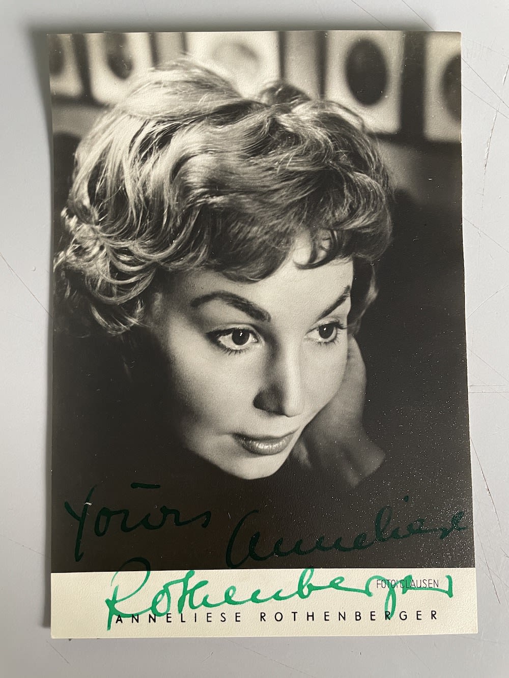 Lot 166: Annellese Rothenberger German Opera Singer 6x4 inch signed...