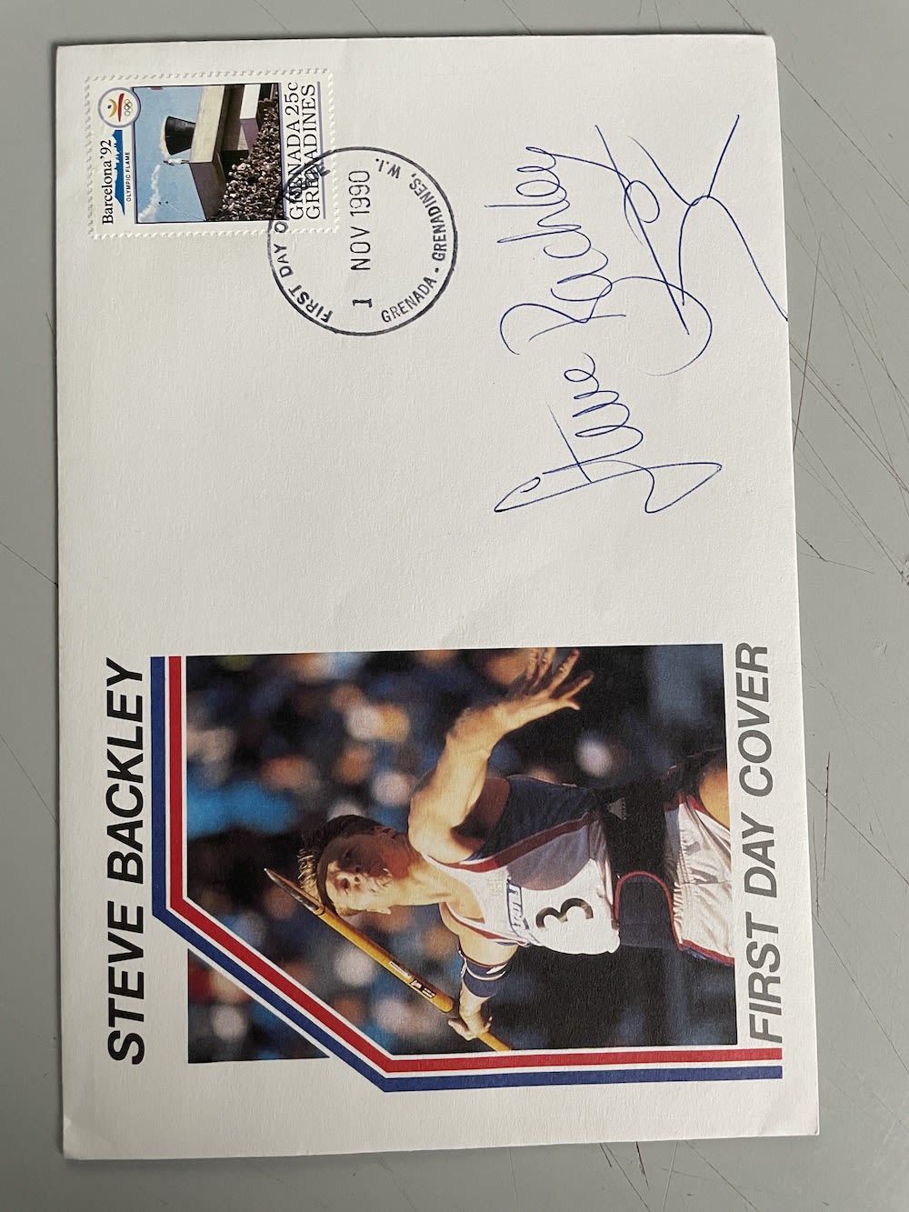 Lot 179: Steve Backley British Olympic Medallist Signed First Day...