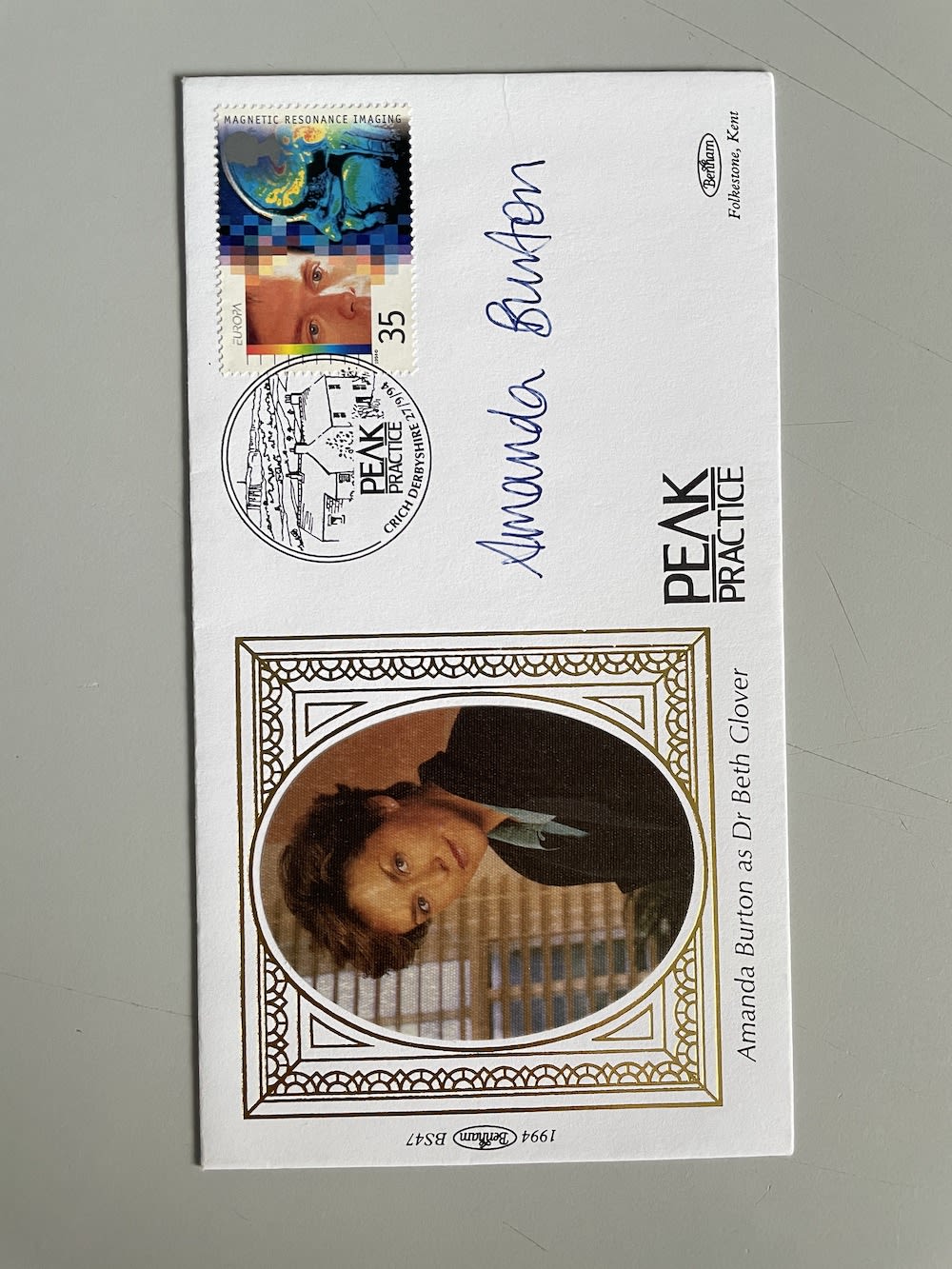 Lot 191: Amanda Burton Peak Practice Actress Signed First Day...