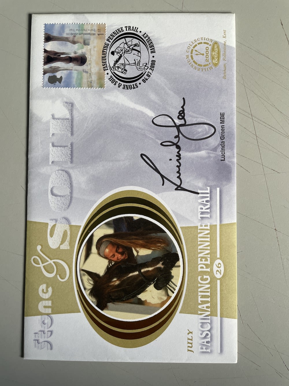 Lot 192: Lucinda Green Olympic Equestrian Medallist Signed First Day...