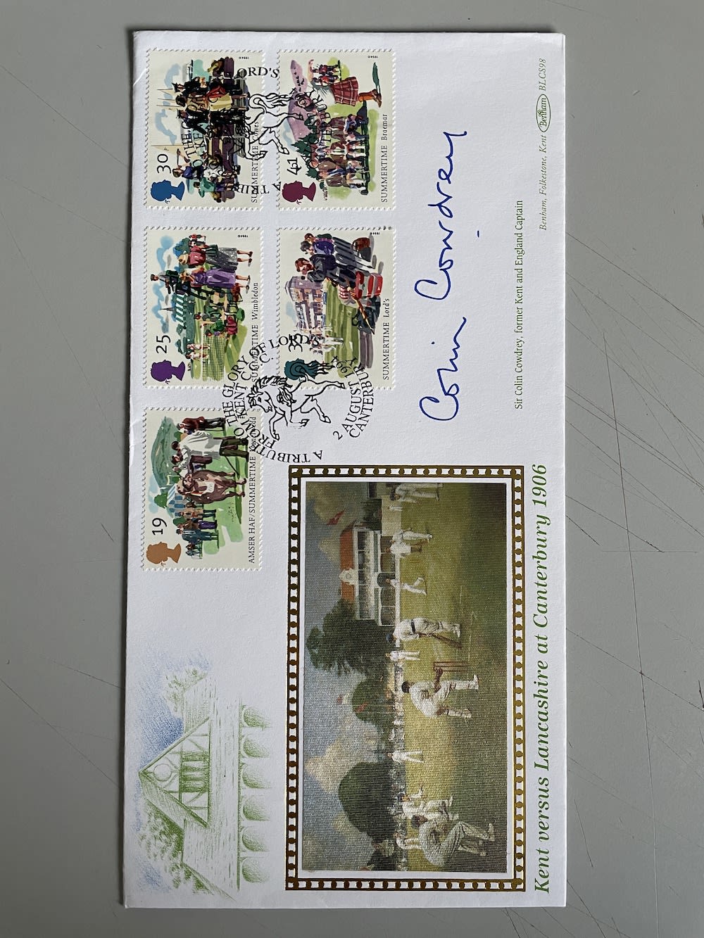 Lot 200: Colin Cowdrey Kent and England Cricket Legend Signed...