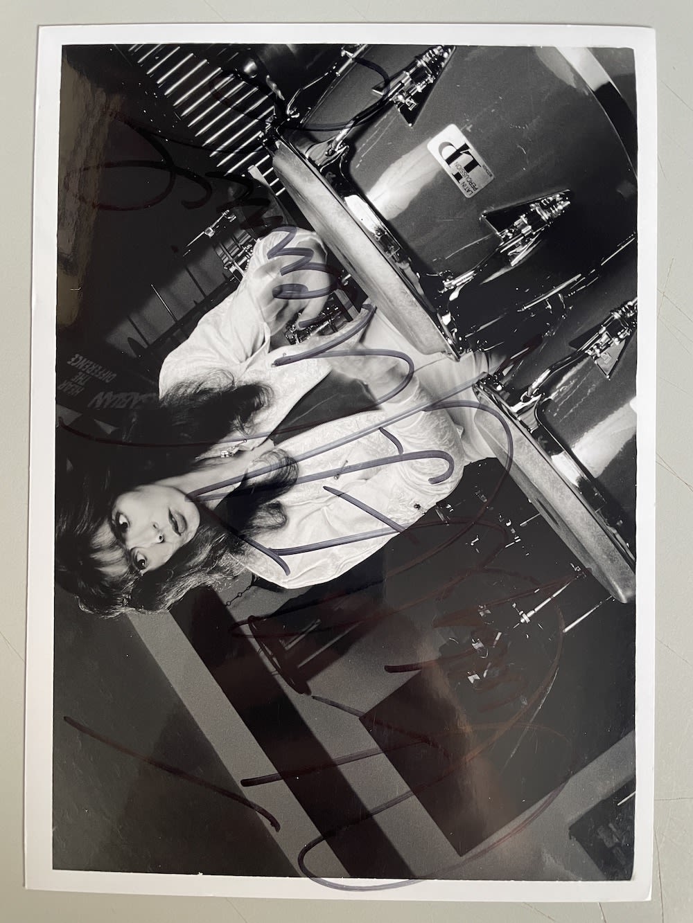Lot 202: Evelyn Glennie Scottish Percussionist 7x5 inch signed photo....
