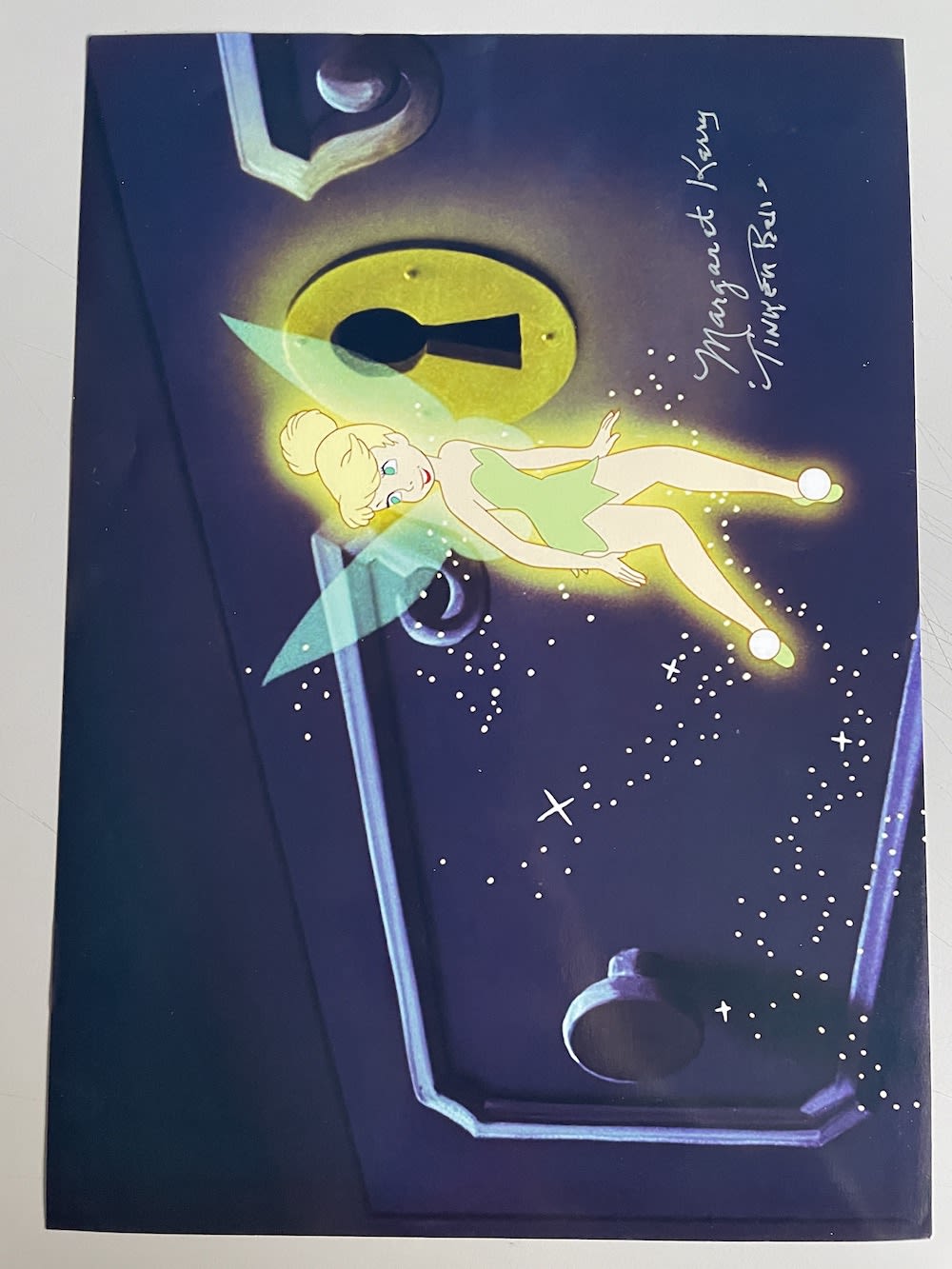 Lot 213: Margaret Kerry Disney's Voice of Tinkerbell 12x8 inch...