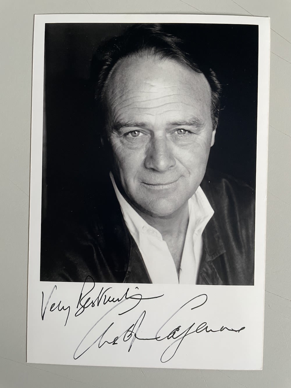 Lot 236: Christopher Cazenove Late Great British Actor 6x4 inch...
