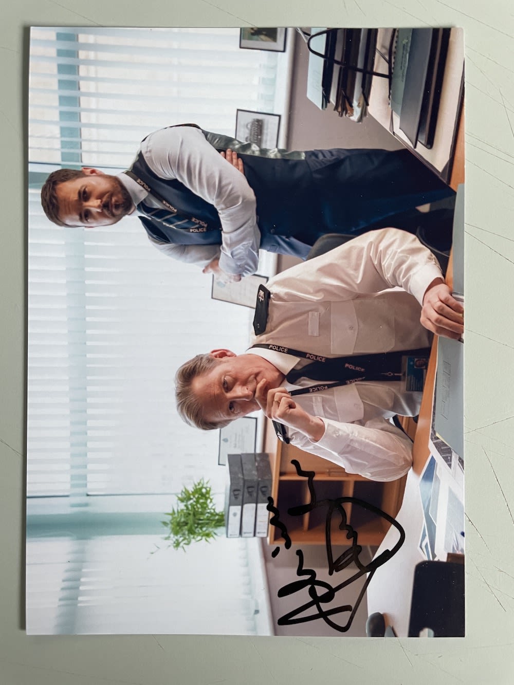 Lot 237: Adrian Dunbar Line of Duty Actor 7x5 inch...