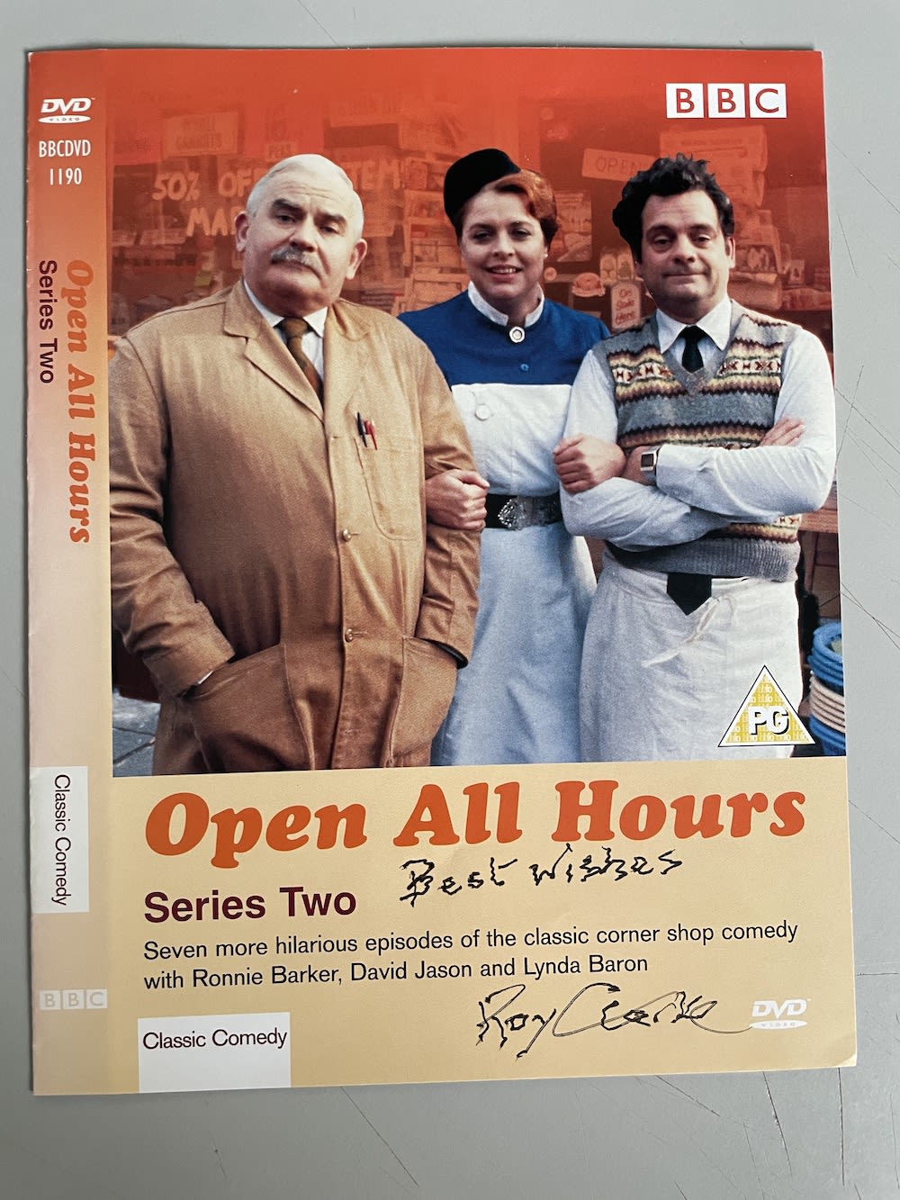 Lot 238: Roy Clarke Legendary Comedy Script Writer Signed Open...