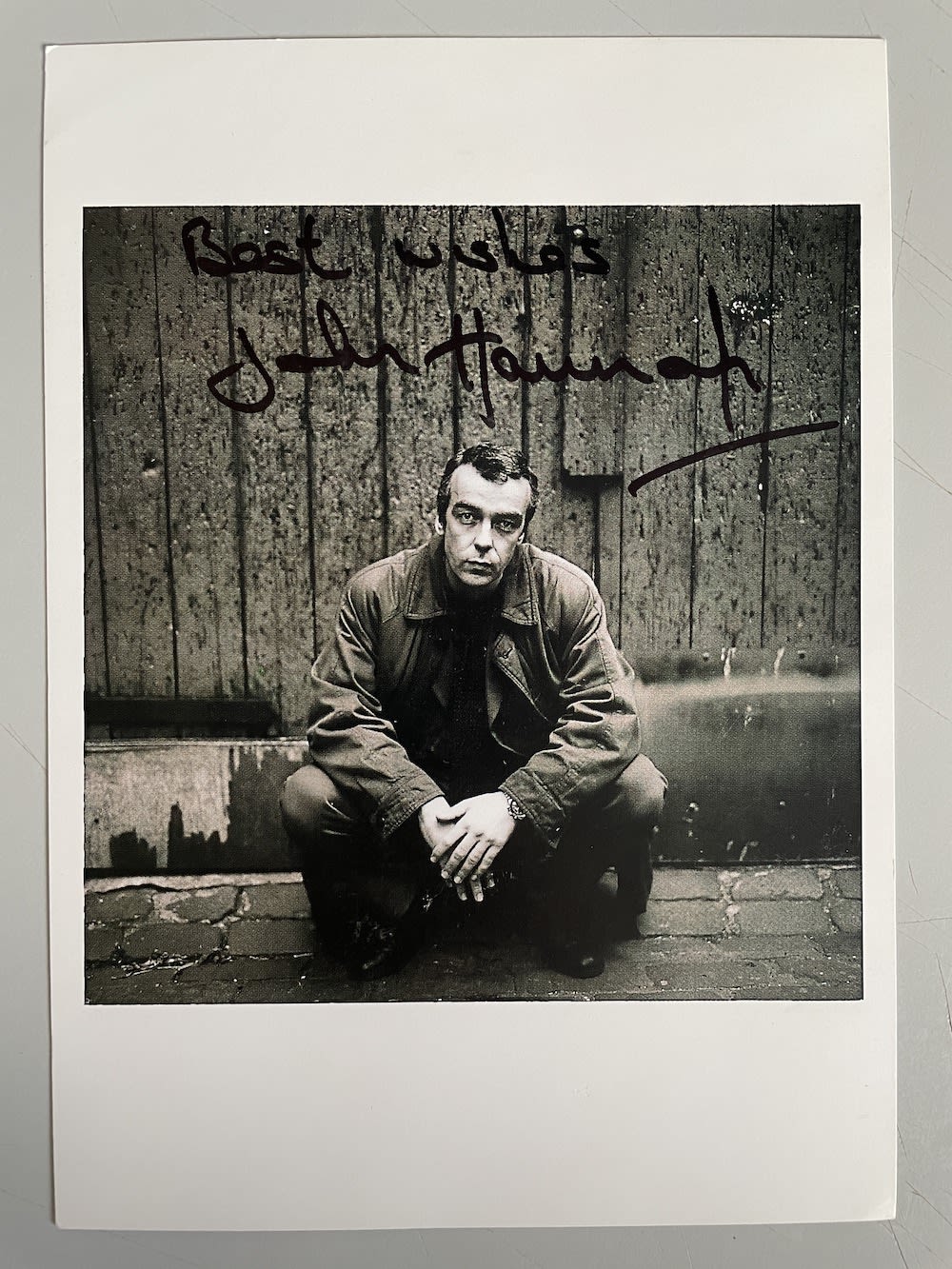 Lot 244: John Hannah Great British Actor 7x5 inch signed...