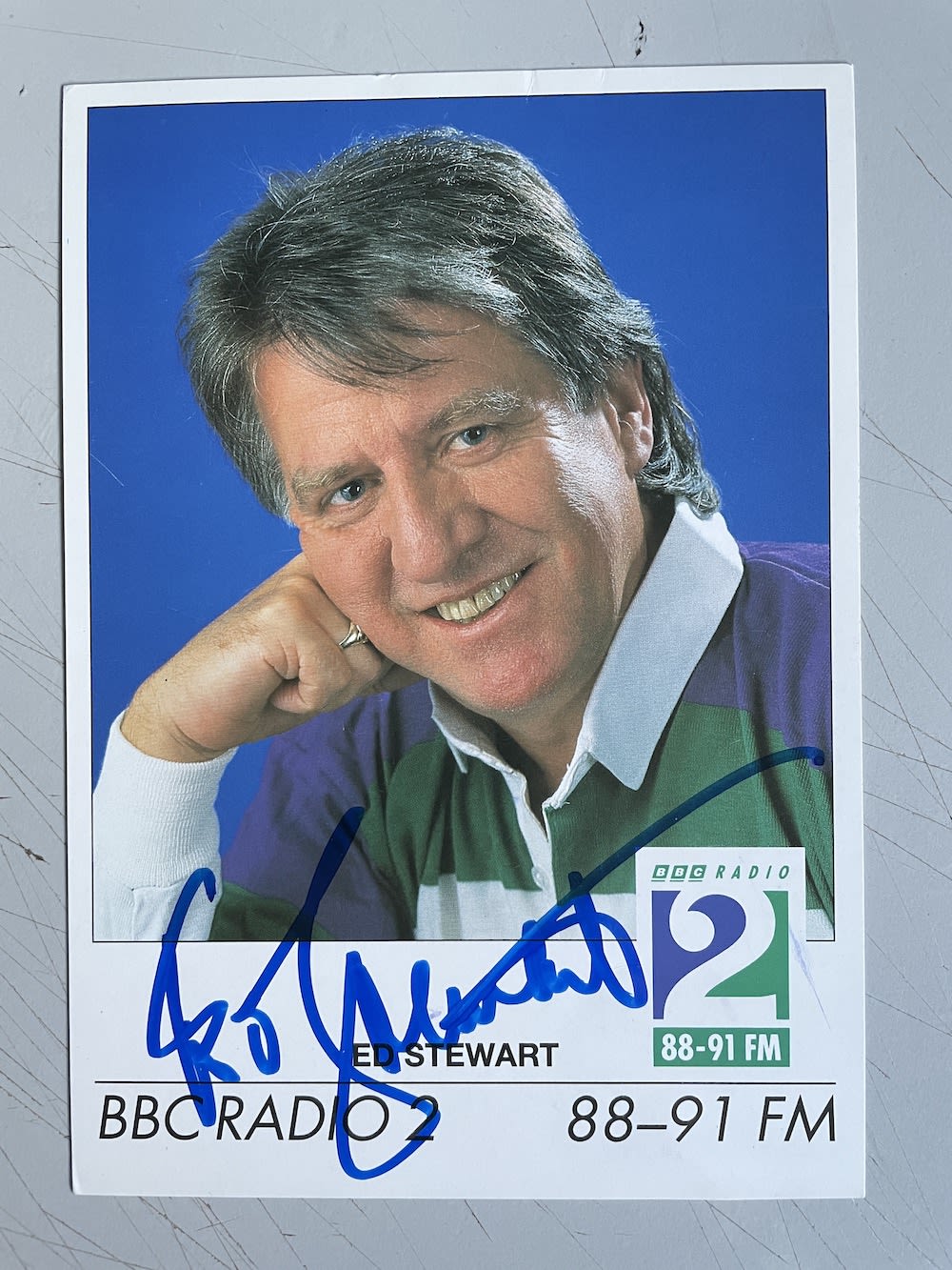 Lot 272: Ed Stewart TV and Radio Presenter Crackerjack 6x8...