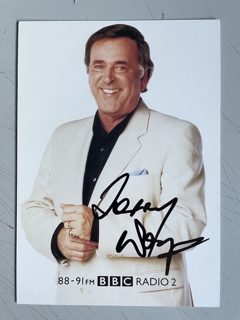 Lot 273: Terry Wogan TV and Radio Presenter 6x4 inch...