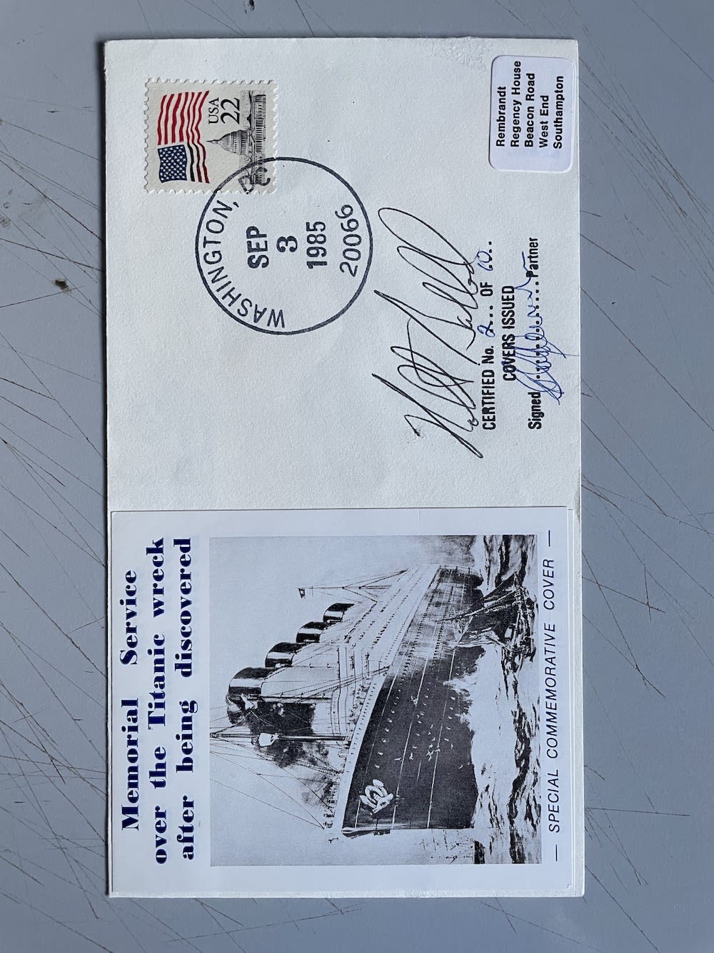 Lot 276: Robert Ballard American Scientist Who Located the Titanic...