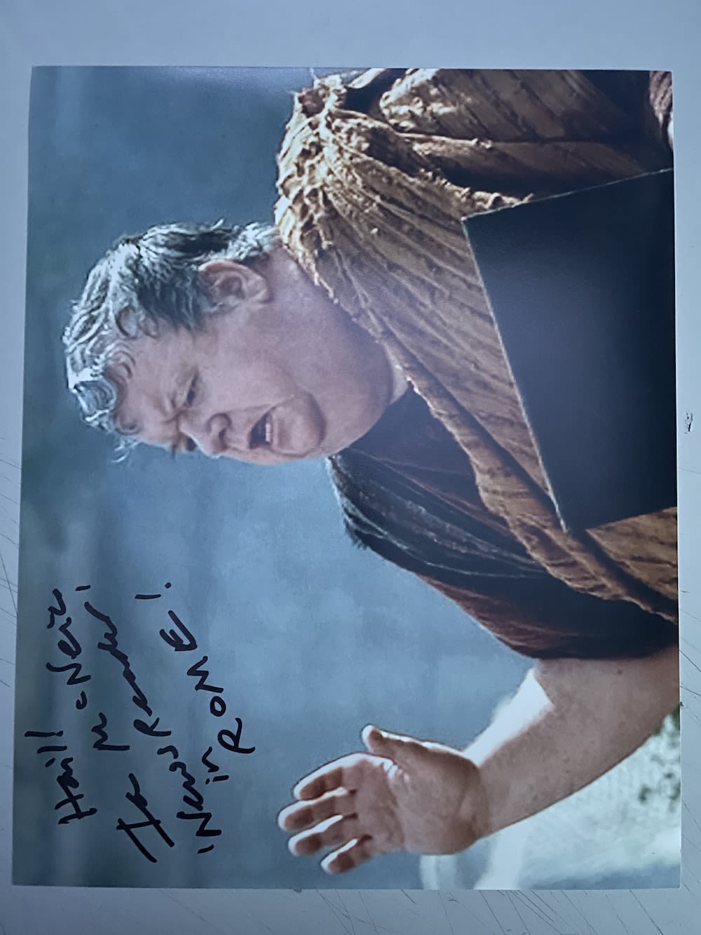 Lot 294: Ian McNeice Popular British Actor 10x8 inch signed...