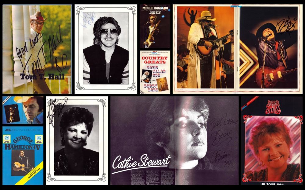 Lot 56: Collection of 5 signed Country Music Programmes signed...