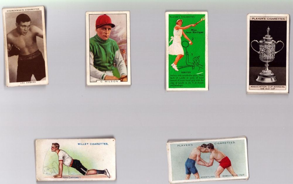 Lot 60: Collection of 6 packs Vintage Assorted Sports Cigarette...