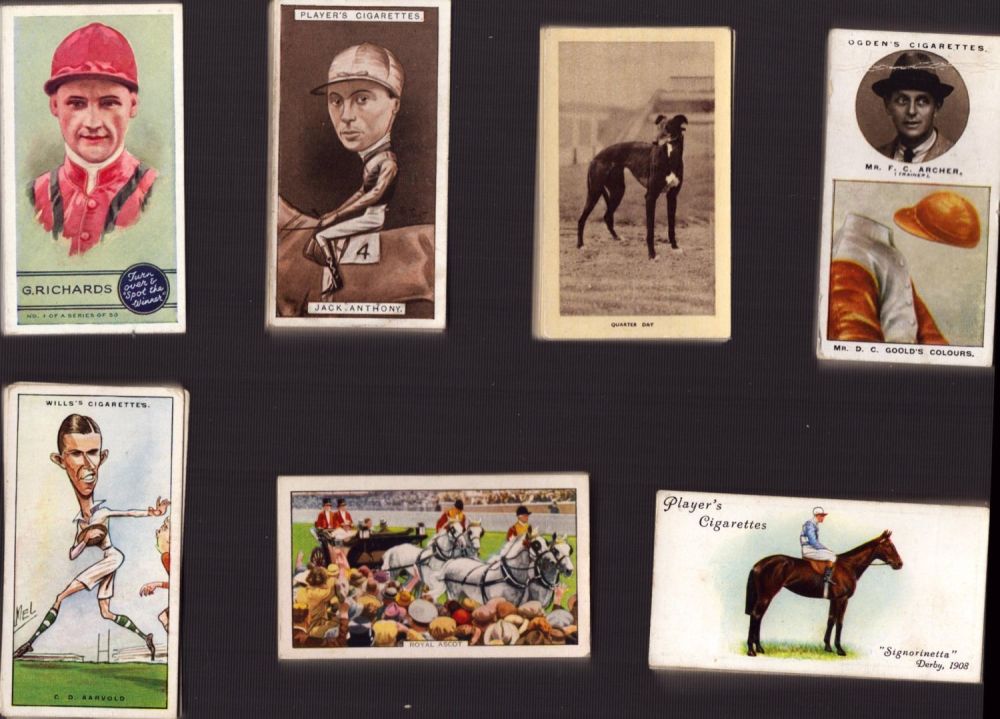 Lot 61: Collection of 7 packs Vintage Assorted Sports Cigarette...