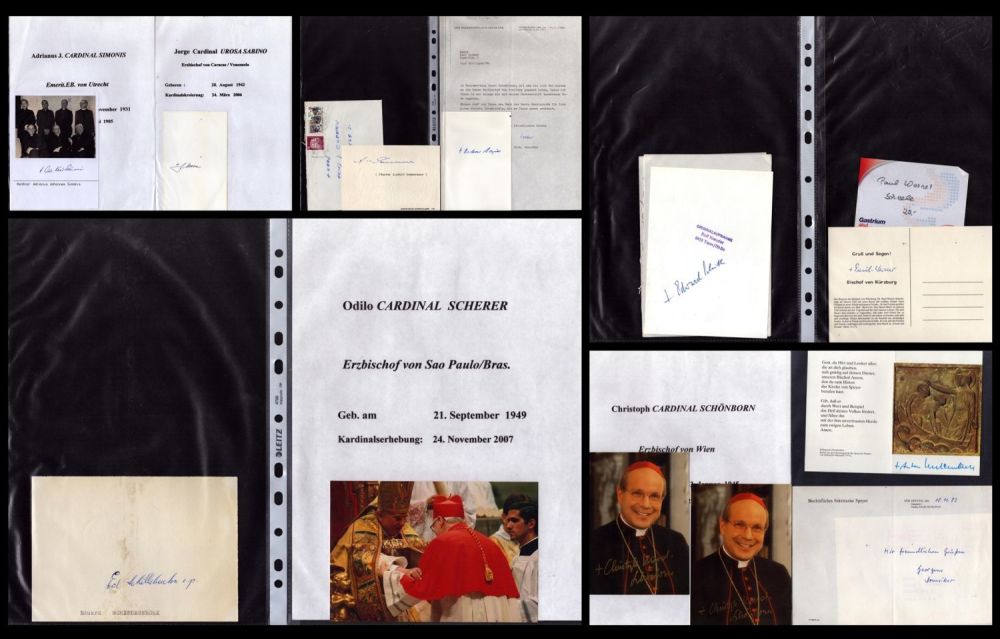 Lot 66: Religious Collection 10 pages of signed letters and...