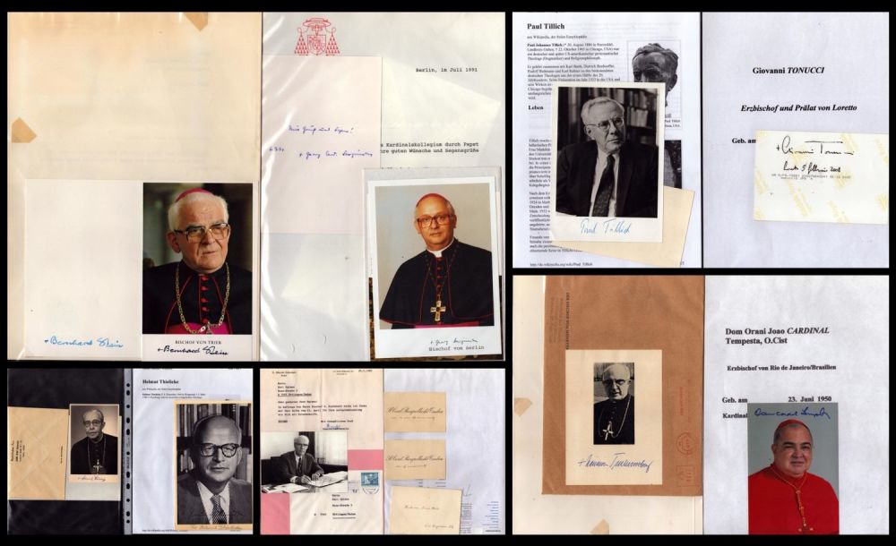 Lot 67: Religious Collection 10 pages of signed letters and...