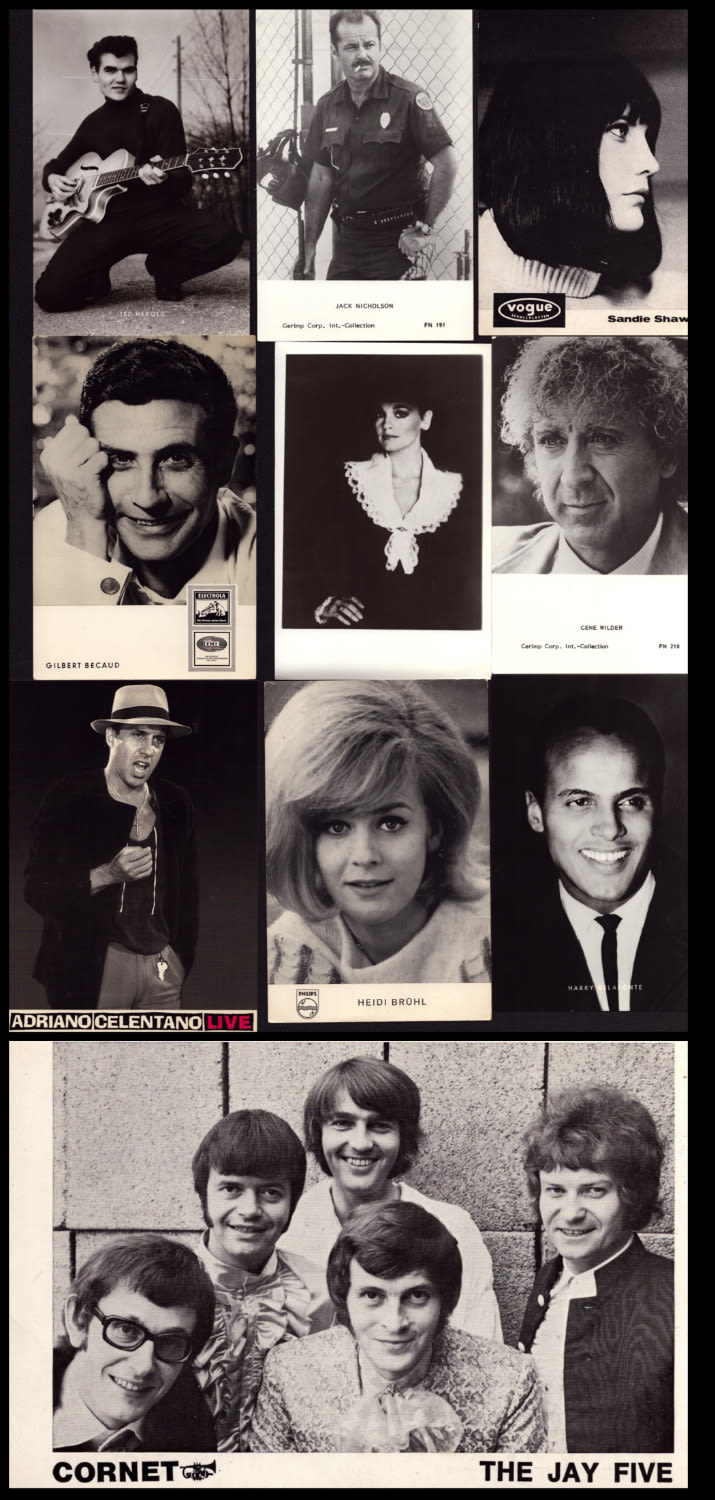 Lot 75: Collection of 10 UNSIGNED pictures of Entertainment Professionals....