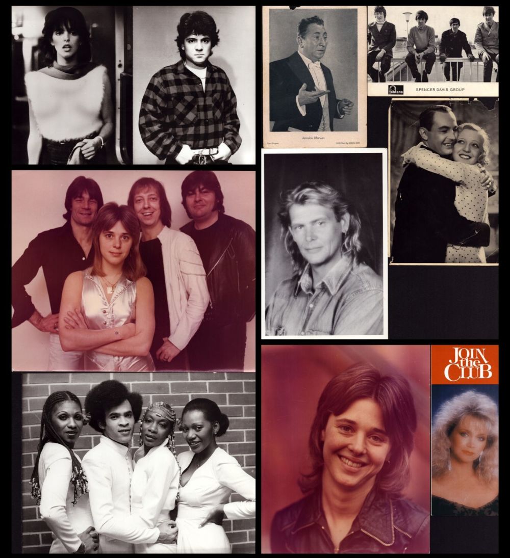 Lot 76: Collection of 10 UNSIGNED pictures of Entertainment Professionals....