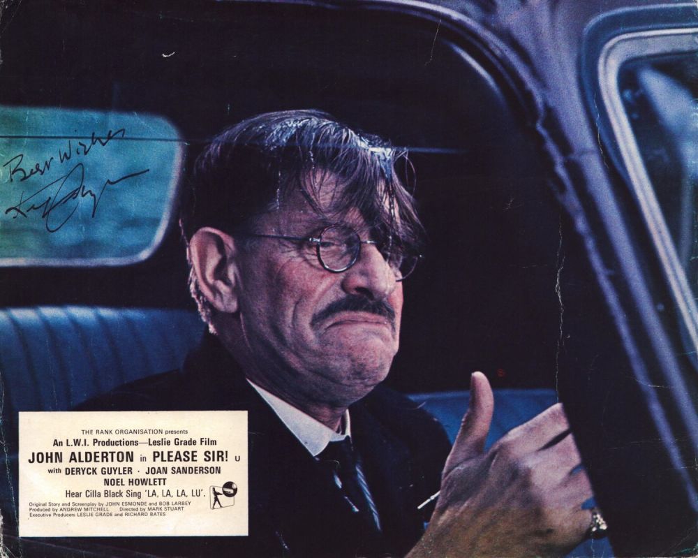 Lot 119: Deryck Guyler English Actor Signed Vintage 'Please Sir!'...