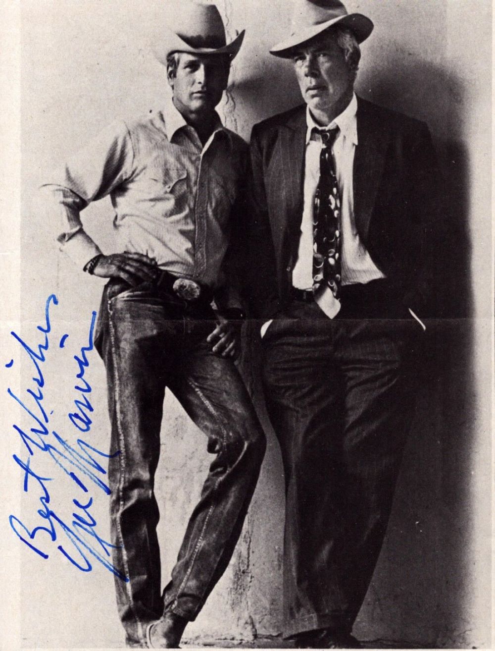 Lot 120: Lee Marvin American Actor Signed With Paul Newman...