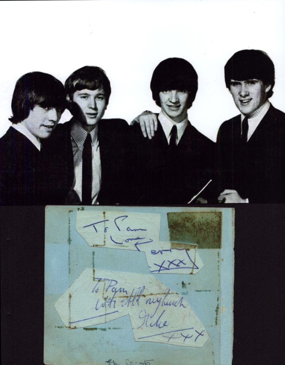 Lot 126: The Escorts 1960s British Band Signed Vintage Page...