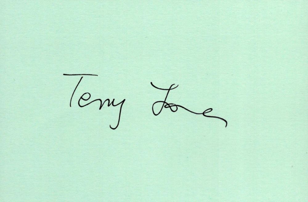 Lot 132: Terry Jones Signed 6 X 4 Green Card...